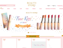 Tablet Screenshot of mybeautystory.com